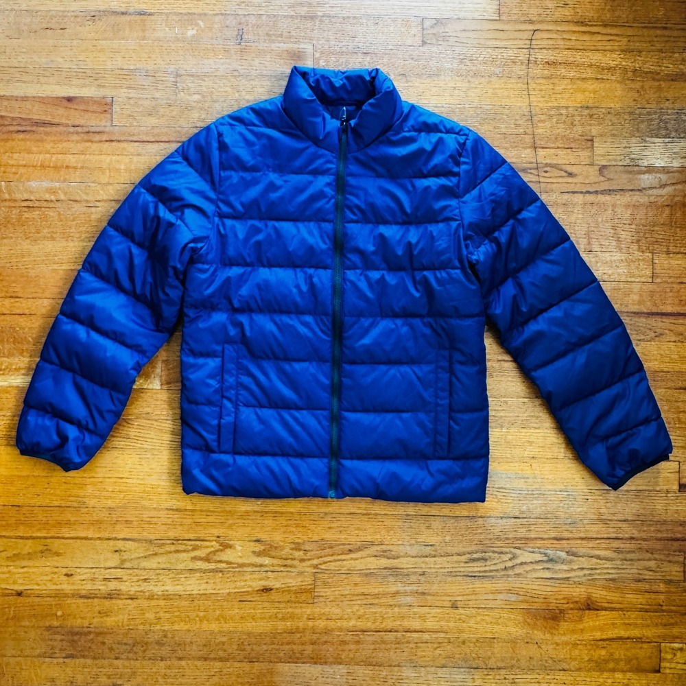 GAP Cold Control Men's Puffer Jacket Royal Blue Water Resistant Windproof Size S